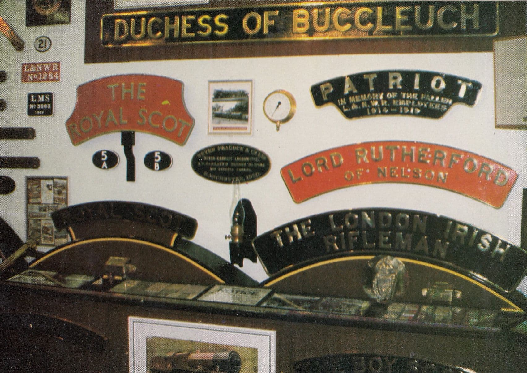Sir Walter Raleigh Train Pressure Guage Museum Exhibit Postcard