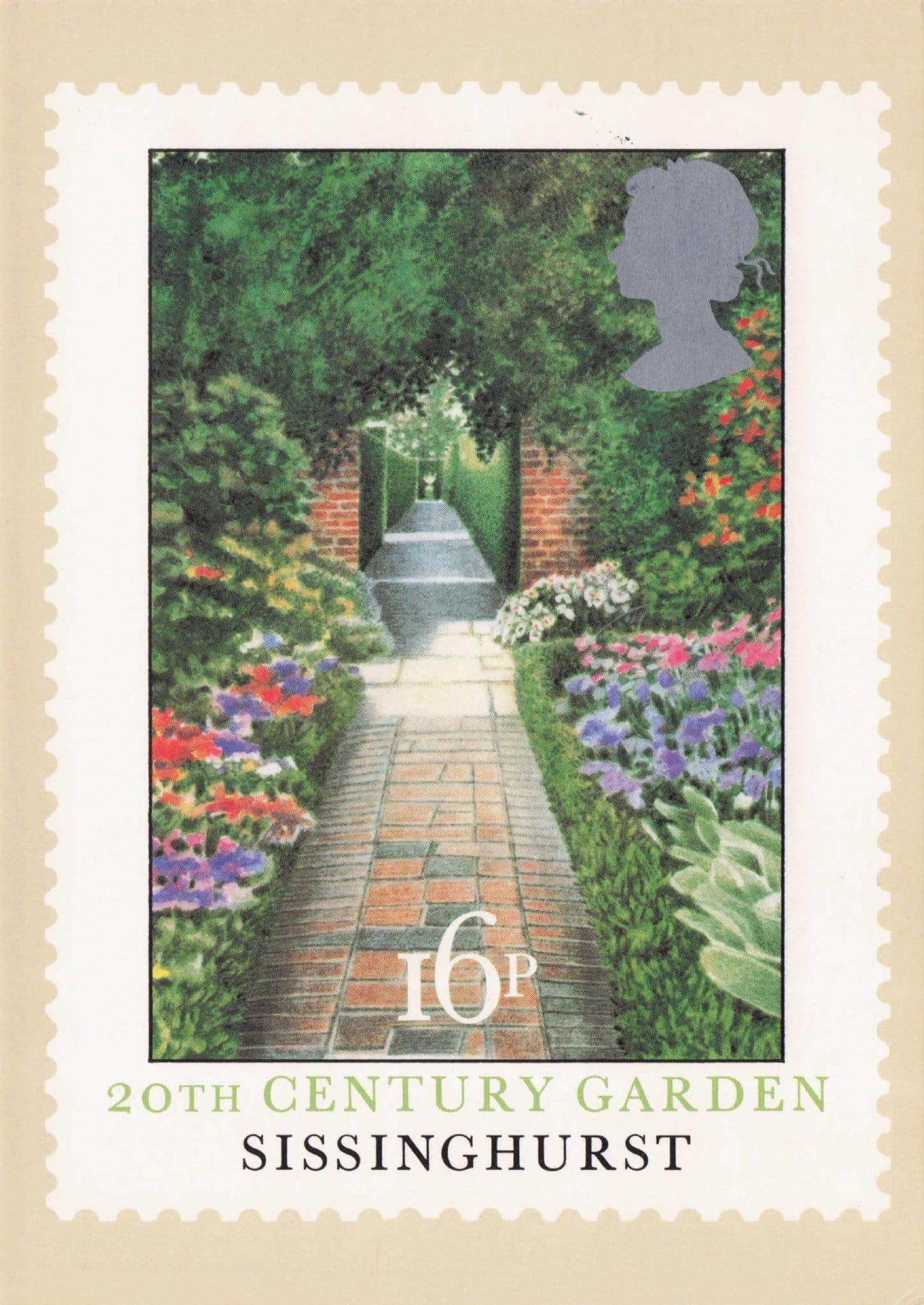 Sissinghurst Beautiful Gardens Cranbrook Kent Painting Postcard