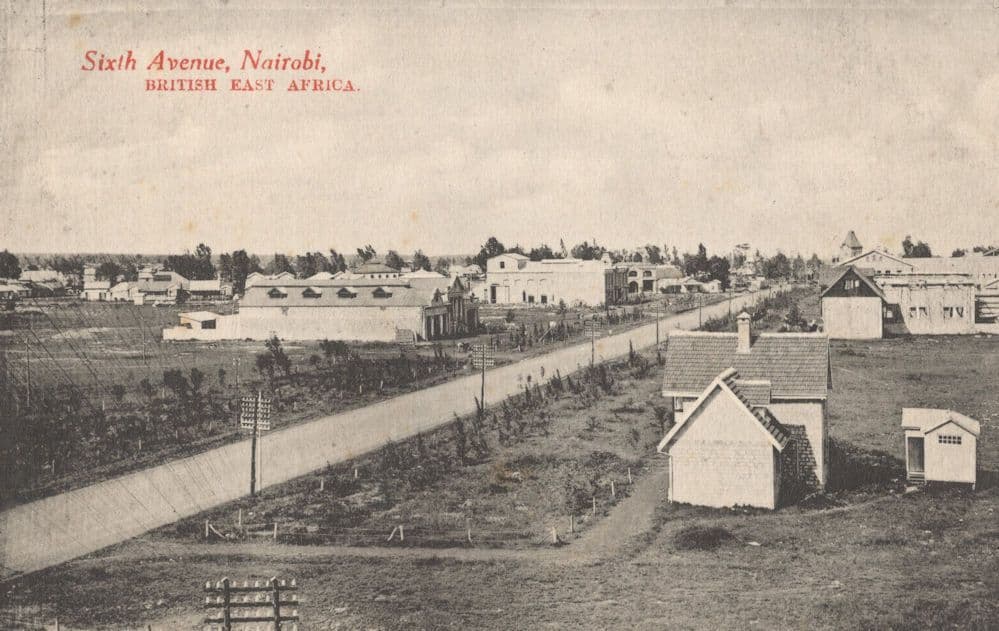 Sixth Avenue Nairobi Antique African Postcard
