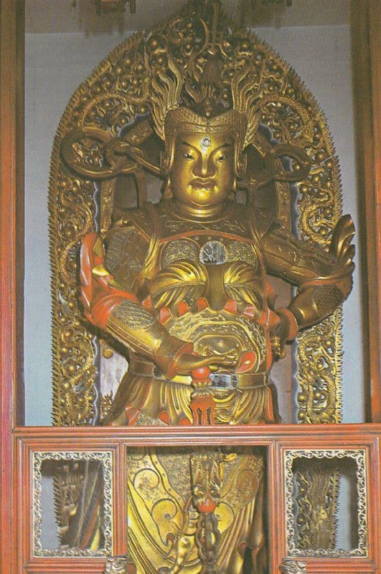 Skanda Bodhisativa God Of Defence Buddha Shanghai Temple Chinese Postcard