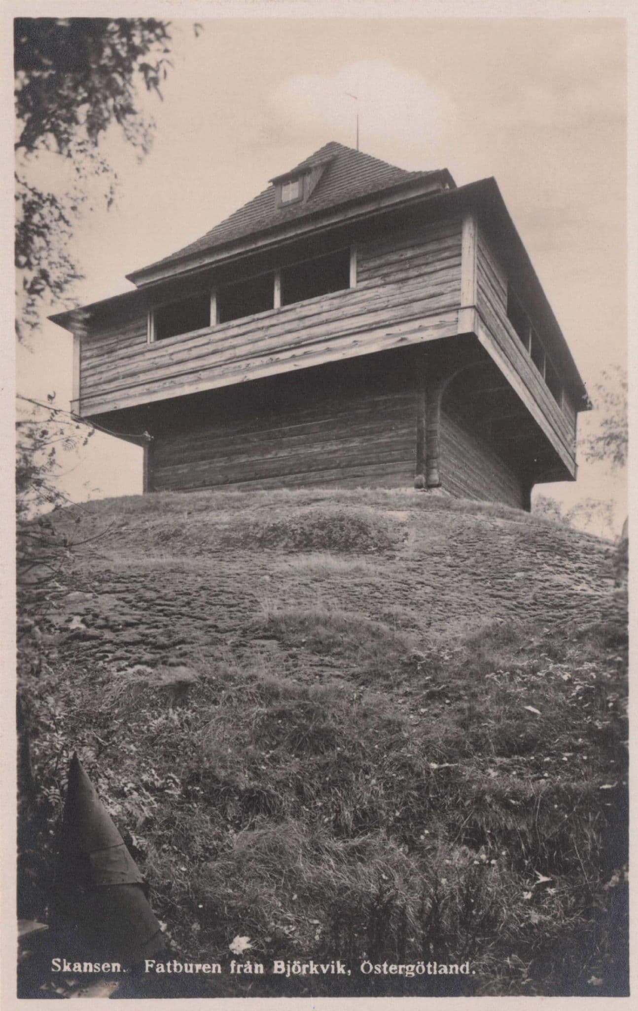 Skansen Fatburen Sweden Old Photo Postcard