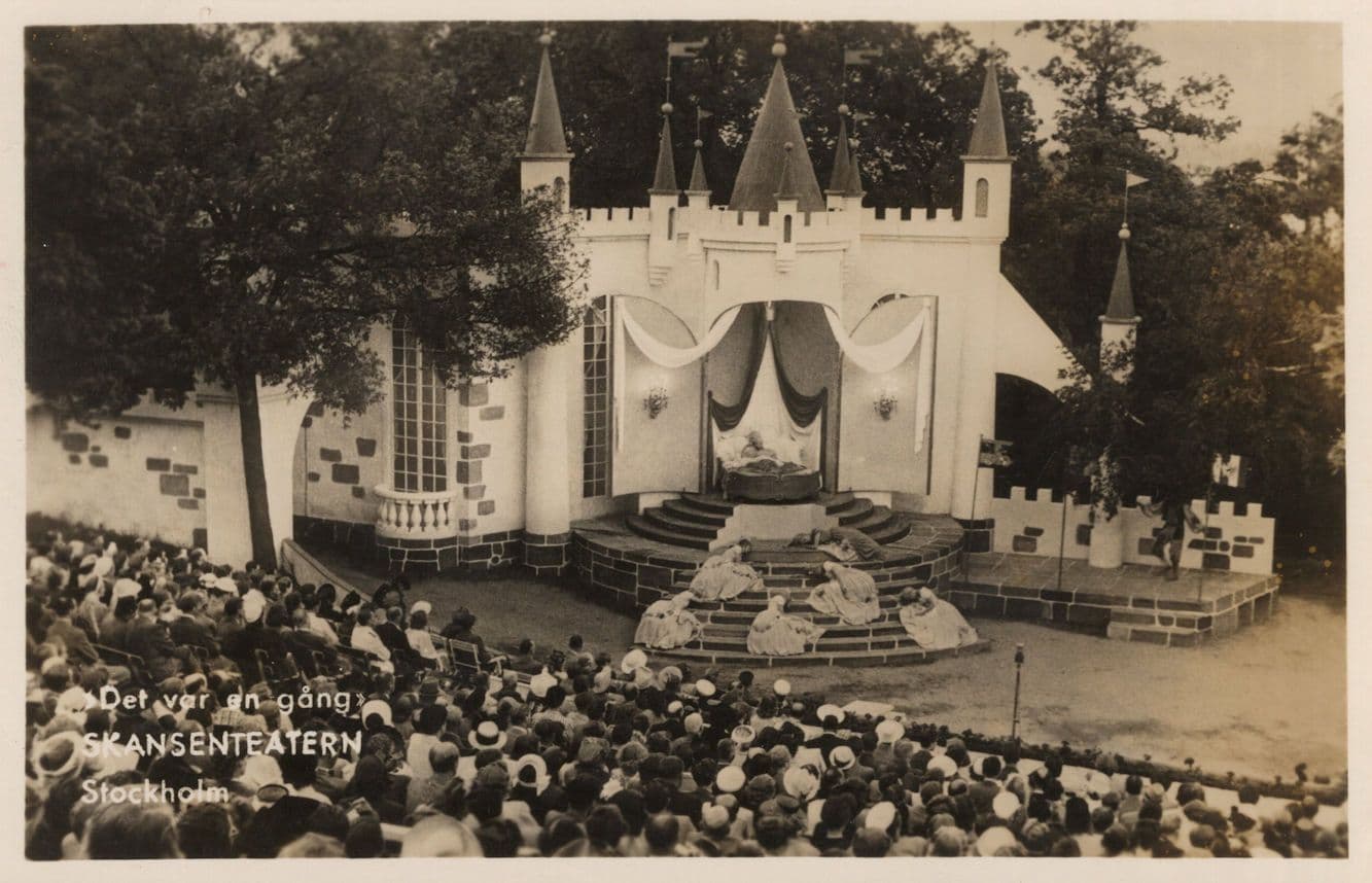 Skanstull Teatern Skansenteatern Stockholm Germany Theatre RARE Postcard