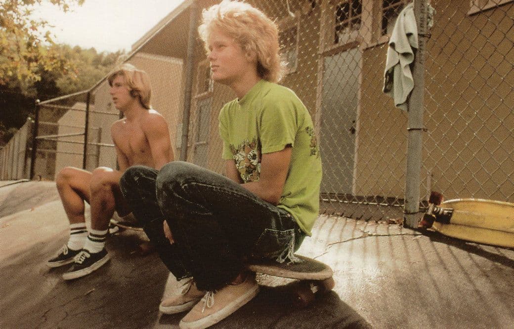 Skateboarders at Sports Changing Rooms Resting Plain Back Postcard