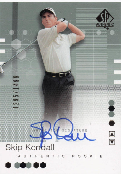 Skip Kendall Authentic Rookie 2002 Golf SP Hand Signed Autograph Card