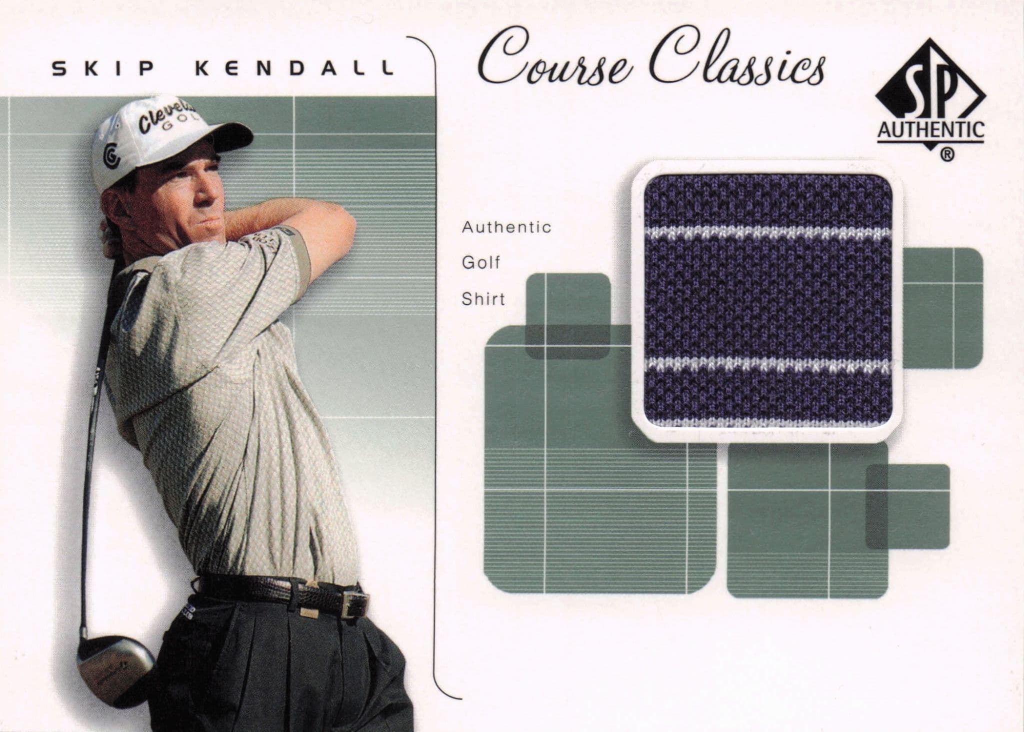 Skip Kendall Course Classics 2002 Upper Deck Real Relic Shirt Card