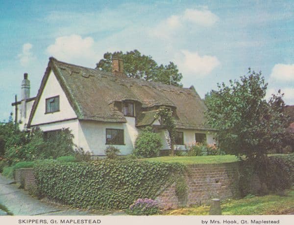 Skippers Cottage Great Maplestead Womens Institute Rare Essex Vintage Postcard