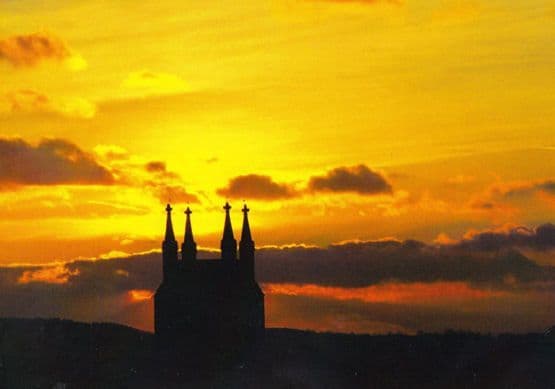 Skipton Sunset Over Middletown Award Photography Winner Postcard