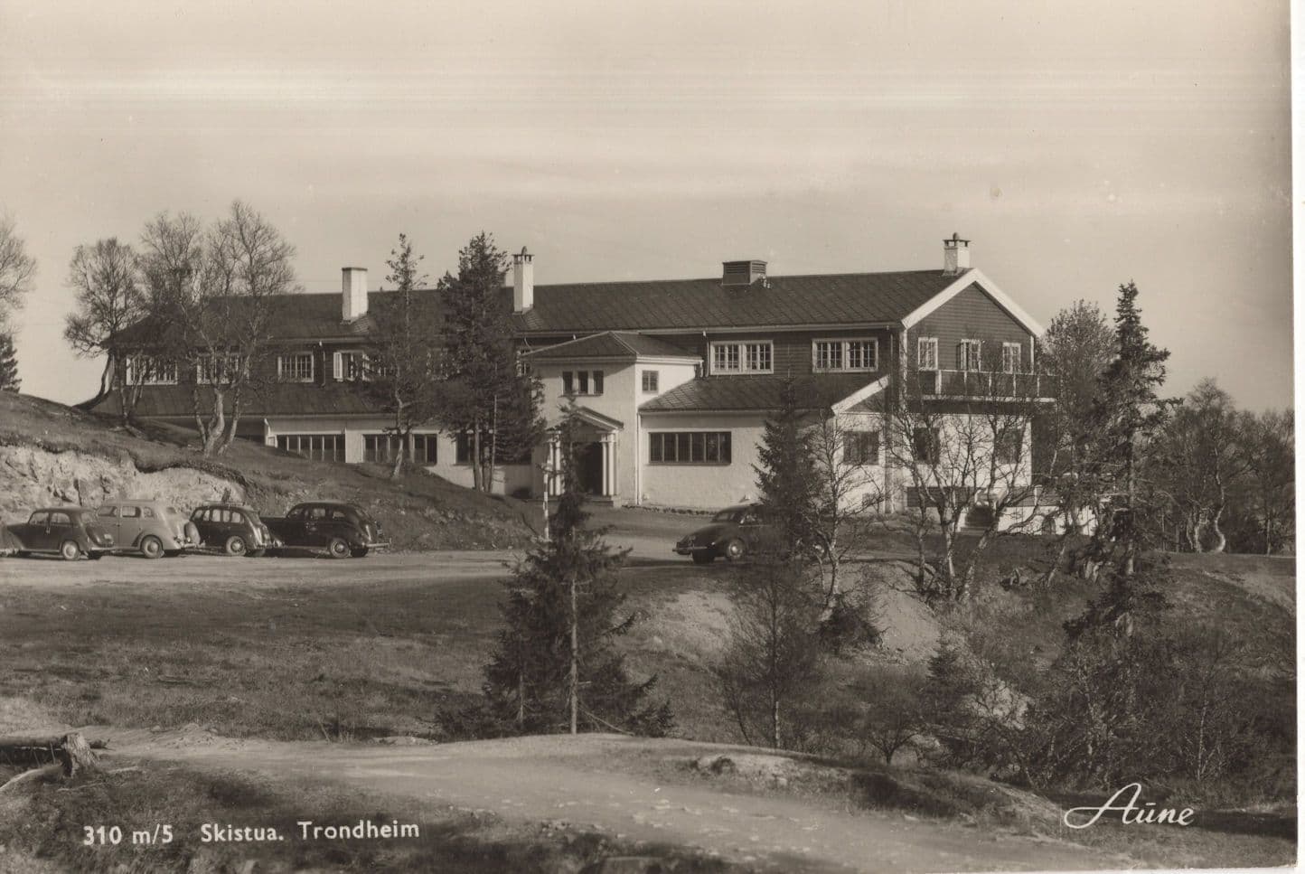Skistua Trondheim Norway Real Photo Postcard