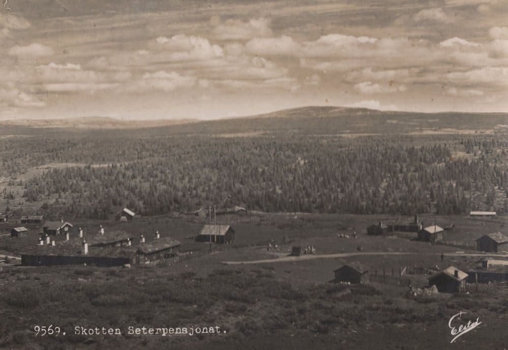 Skotten Seterpensjonat Denmark Vintage Real Photo Postcard