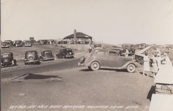 Sky Top Inn West Bluff Mountain Drive Michigan USA Real Photo Postcard
