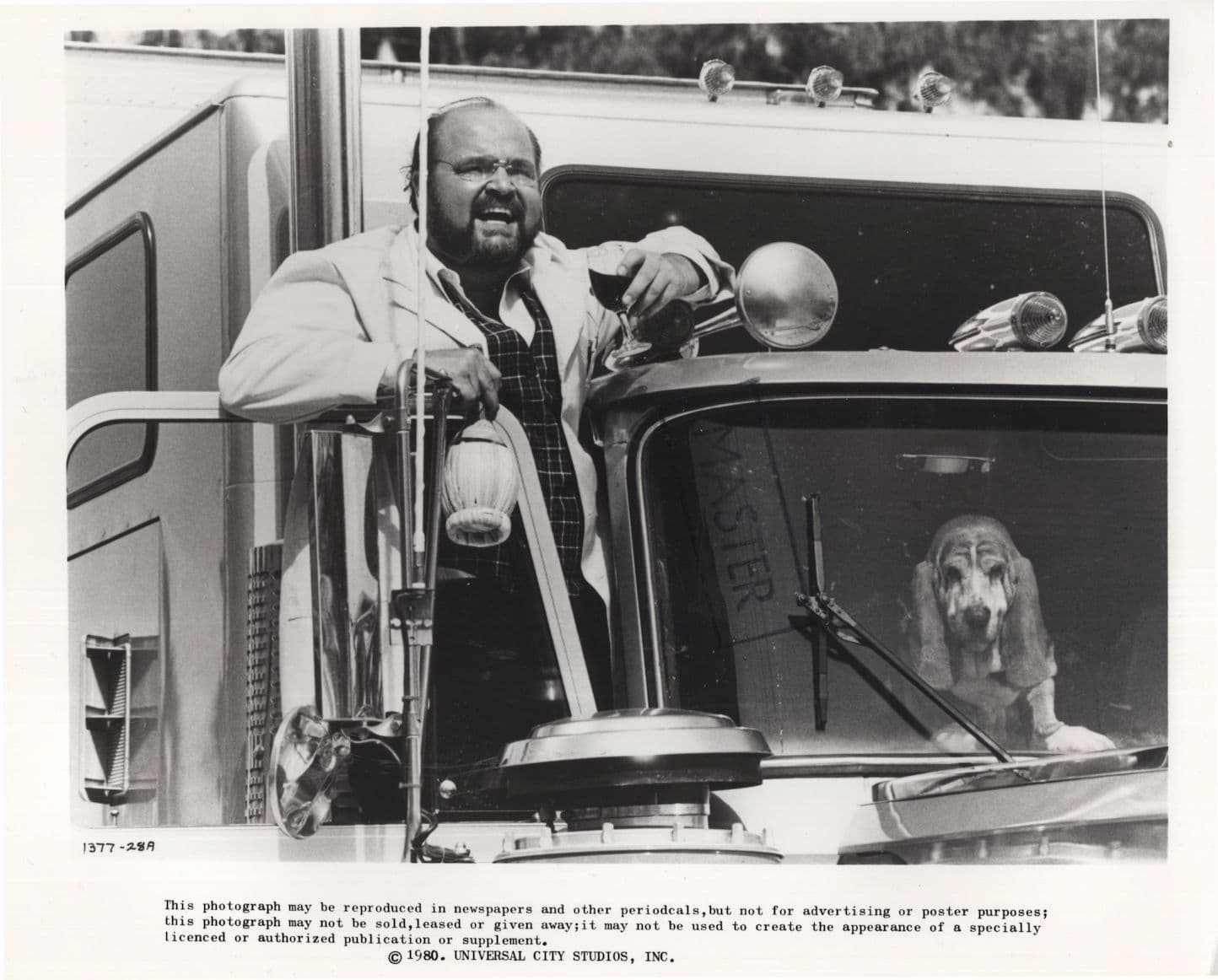 Smokey & The Bandit 2 Dom DeLuise Film Movie Monochrome 10x8 Press Photo