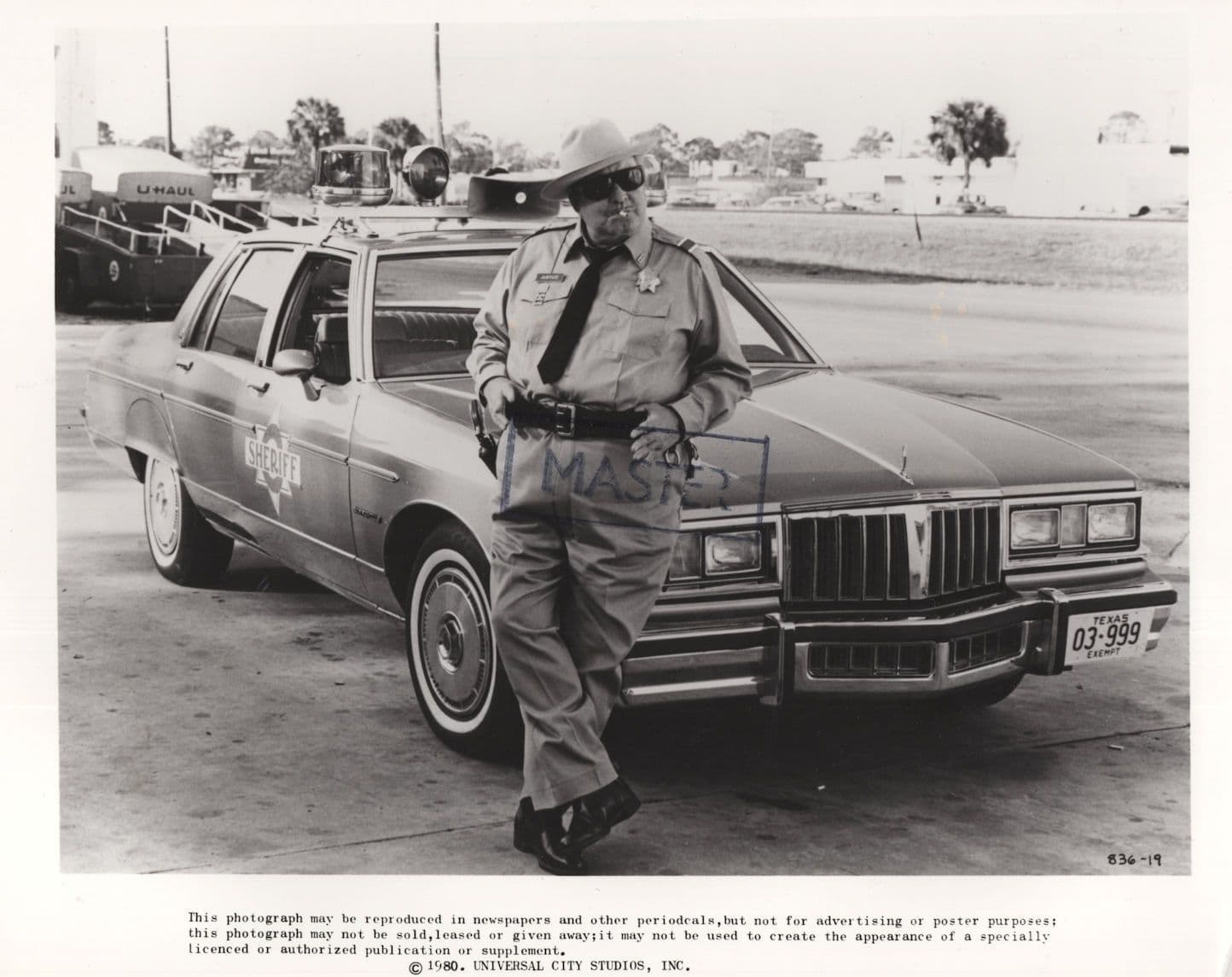 Smokey & The Bandit 2 Jackie Gleason Film Movie Monochrome 10x8 Press Photo