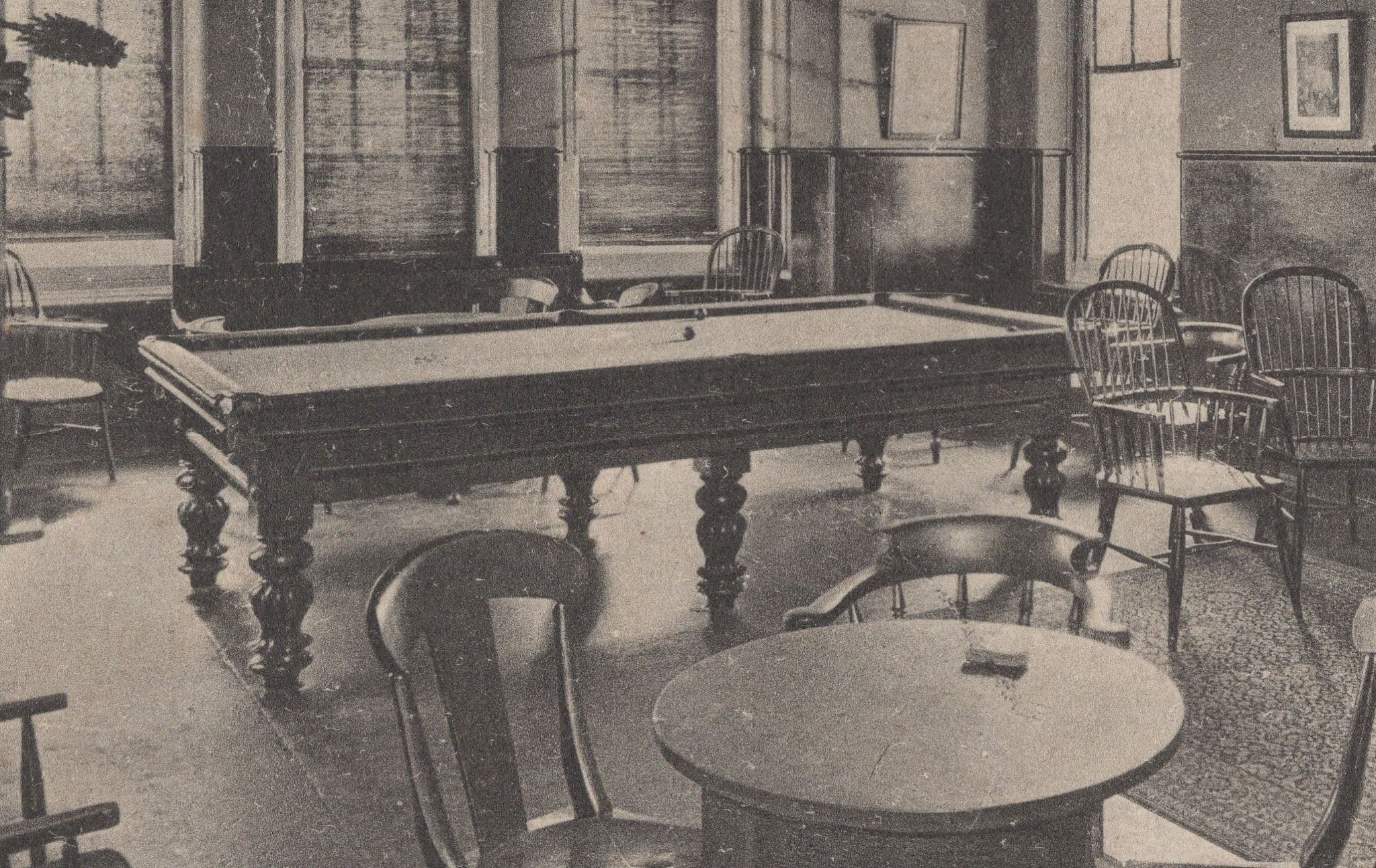 Snooker Pool Table Smoking Room Bexhill On Sea Sussex Home 2x Old Postcard s