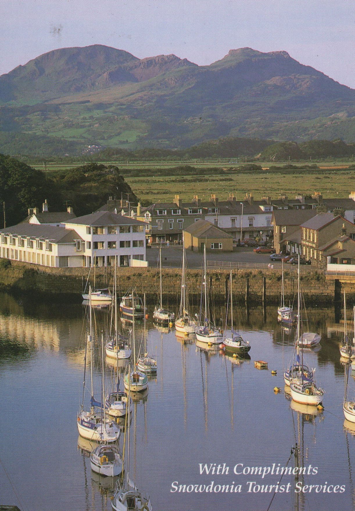 Snowdonia Tourist Holiday Services Boats River Advertising Postcard