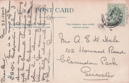 Soldiers Hand Signed Message Billiards Hall High Street Wandsworth Postcard