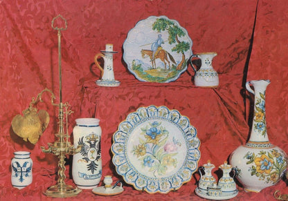Soller Mallorca China Porcelain Exhibition Advertising Map Postcard