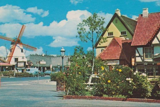 Solvang Calafornia Restaurant Postcard