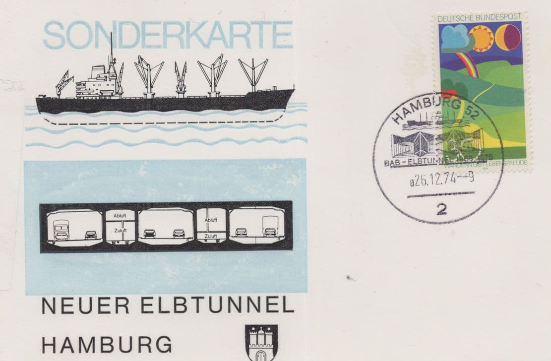 Sonderkarte Neuer Elbtunnel Hamburg German First Day Cover