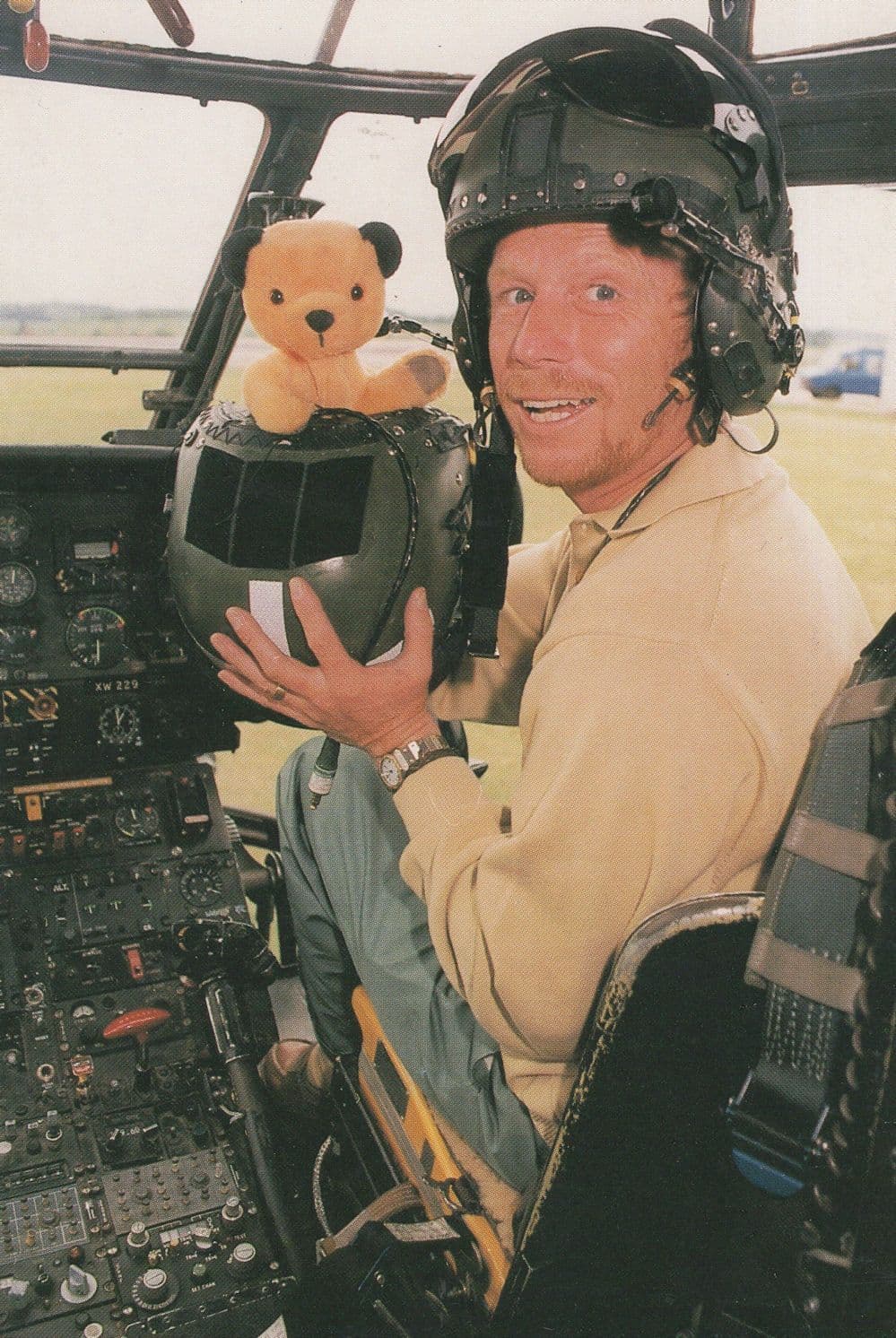 Sooty & Sweep TV Show Harry Corbett Plane Cockpit Postcard