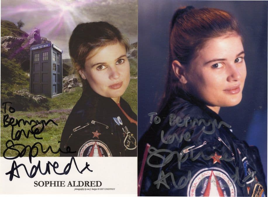 Sophie Aldred Dr Who Stunning 2x Hand Signed Photo s