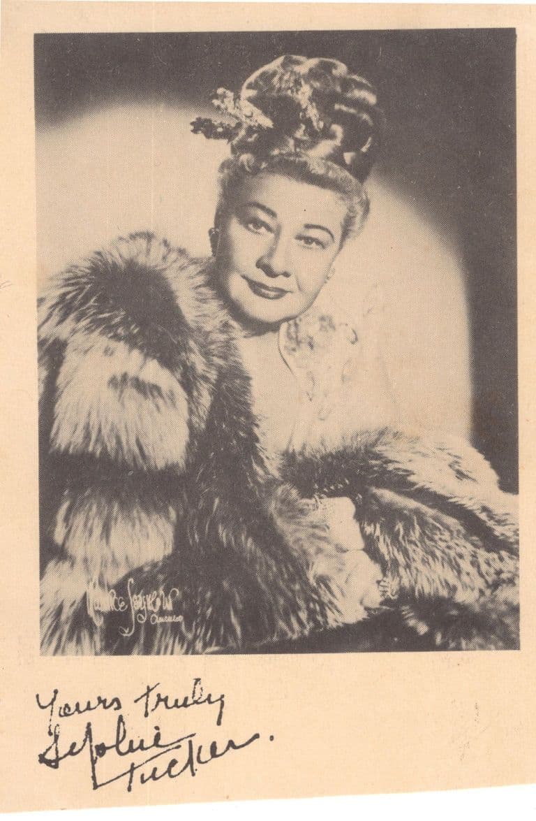 Sophie Tucker Antique Hand Signed Postcard Please Read