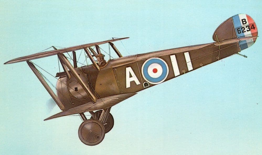 Sopwith Camel F1 WW1 Plane Aircraft Rare Fidelity 1970s Postcard