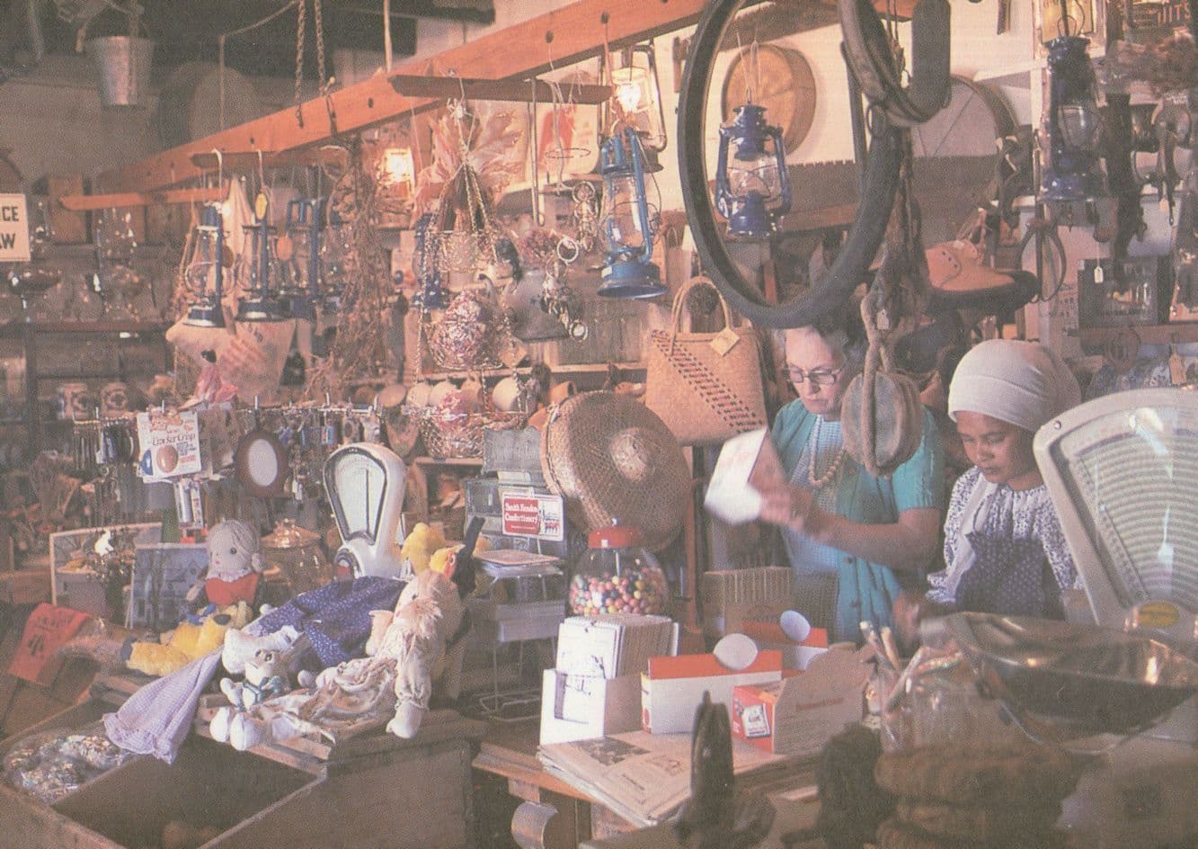 South African Stellenbosch Shop Weighing Scales Store Postcard