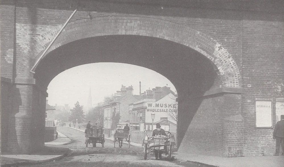 South Street Victorian 1897 Romford Station Bridge Essex Postcard