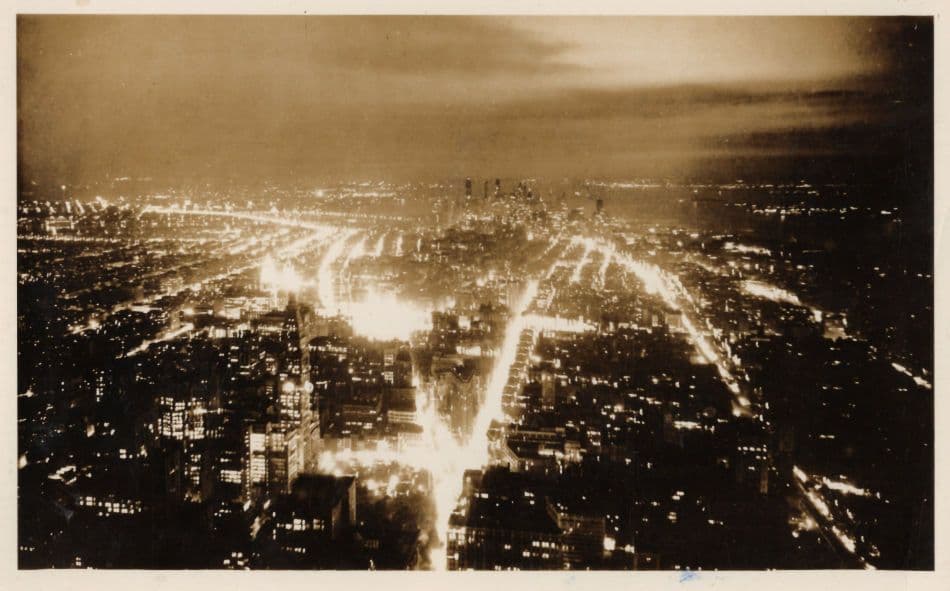 South View from Empire State Building USA Vintage RPC Postcard