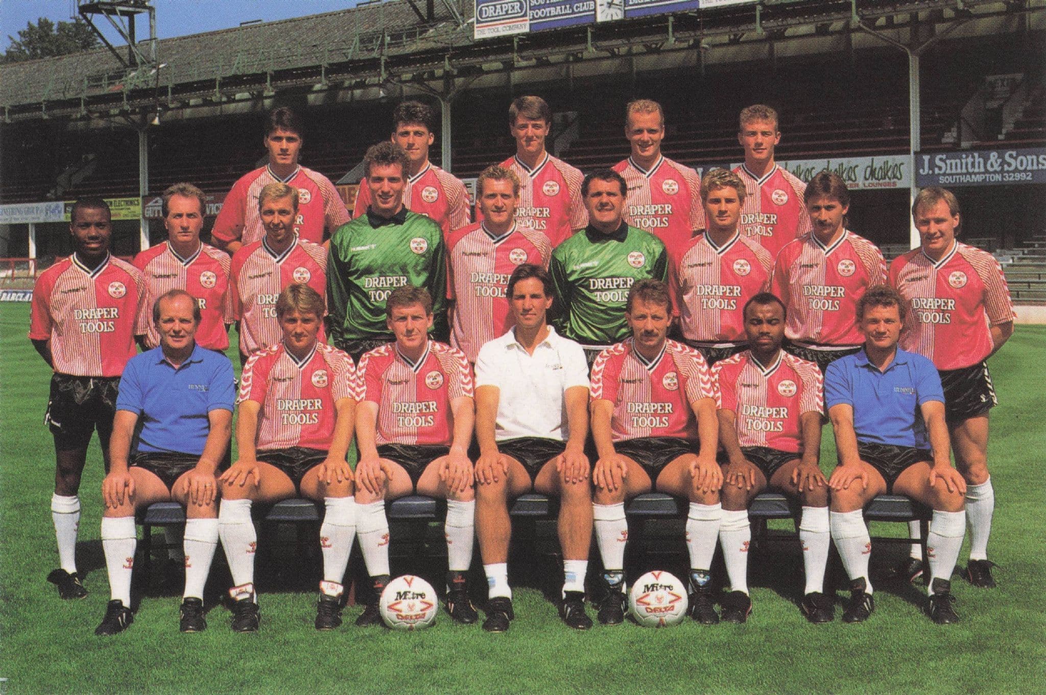 Southampton Football Club Rare 1990 Full Squad Postcard