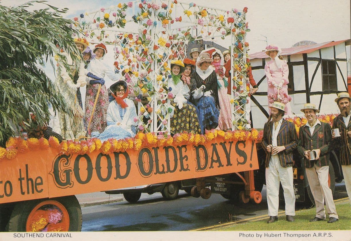 Southend Carnival Essex Floats 1980s Camera Club Postcard