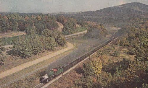 Southern 4501 Locomotive Anniston Station Postcard