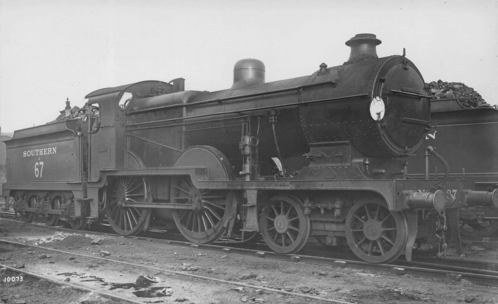 Southern Railway No 67 Train Locomotive Old Real Photo Postcard