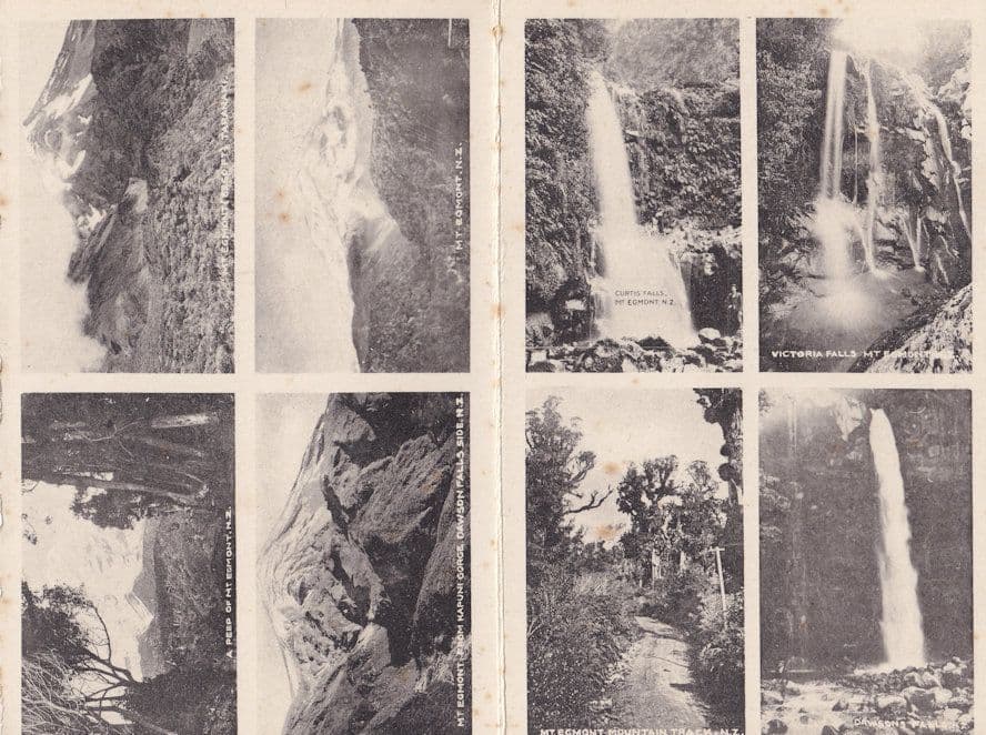 Souvenir Of Mount Egmont New Zealand Antique Folding Postcard Book