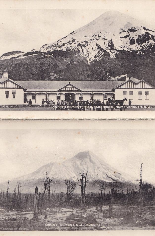 Souvenir Of Mount Egmont New Zealand Antique Folding Postcard Book
