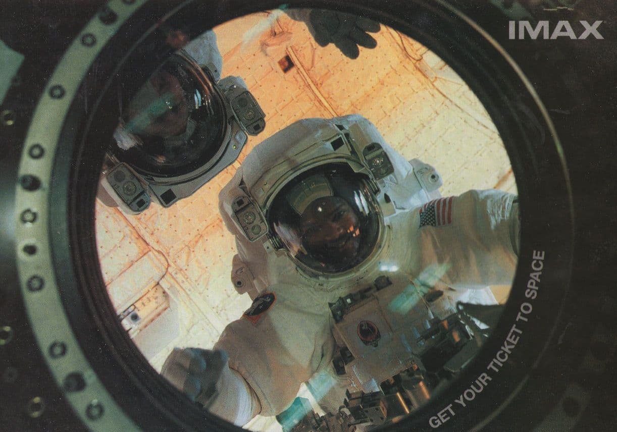 Space Station Travel 3D Film IMAX 3D Cinema Advertising Postcard