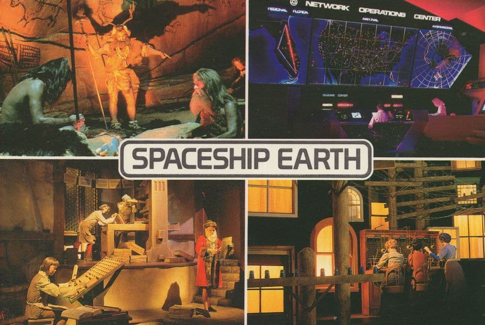 Spaceship Earth Epcot Walt Disney World Florida USA Postcard