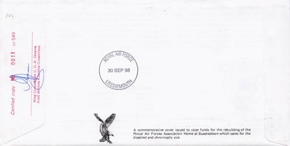 Speed Motor Racing Cars Squadrons Of The Royal Air Force Hand Signed FDC
