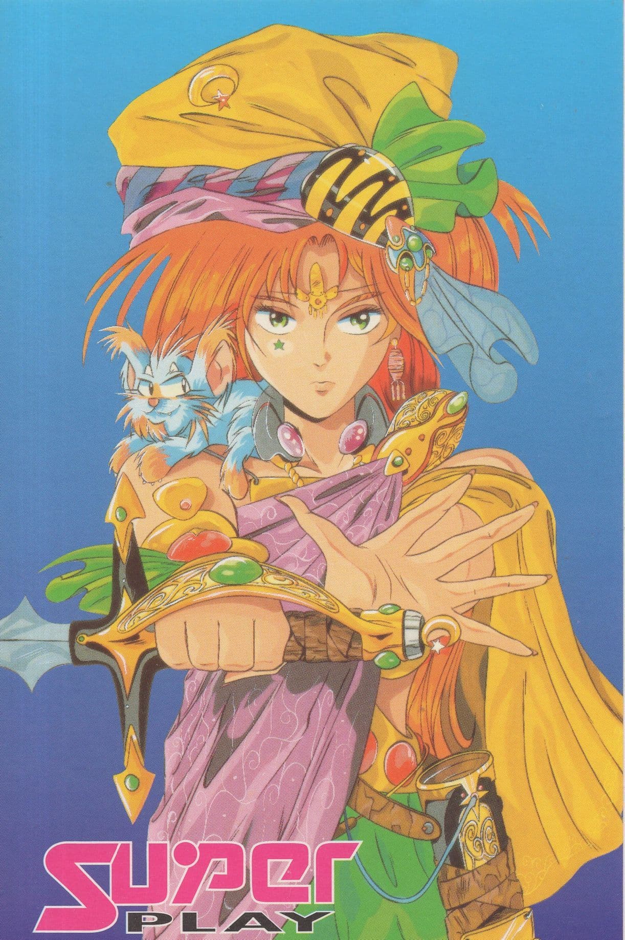 Spellbound Japanese 1990s RPG Game Launch Advertising Postcard