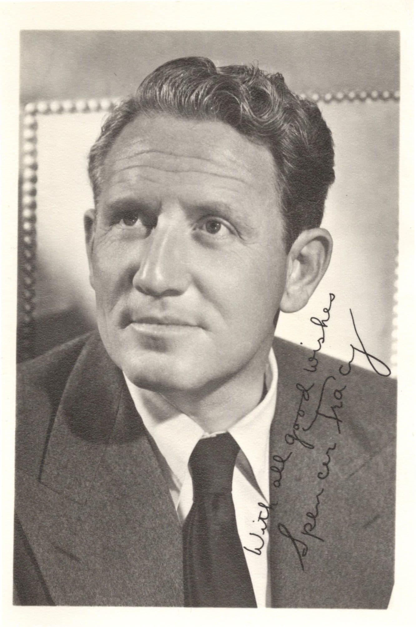 Spencer Tracey Printed But Hand Signed Appearance Photo