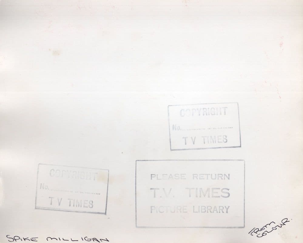 Spike Milligan The Goons With His Painting Art Vintage ITV Press Photo