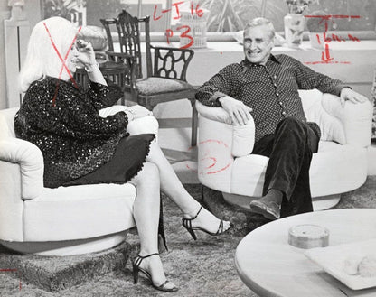 Spike Milligan With Diana Dors Interview TV Times Press Photo