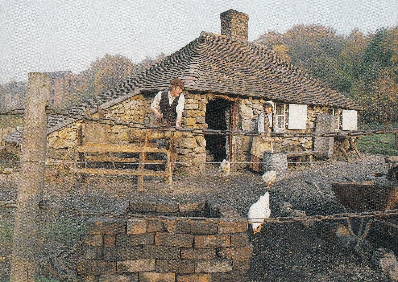Squatters Cottage Little Dawley Shropshire Village Victorian Restored Postcard