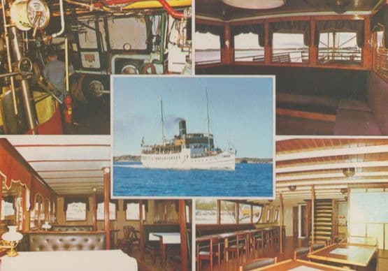 SS Bohuslan Scandanavian Swedish Ship Postcard