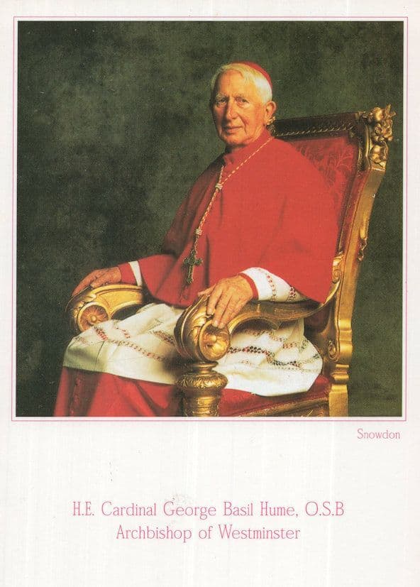 SS Cardinal George Basil Hume Archbishop Of Westminster Postcard