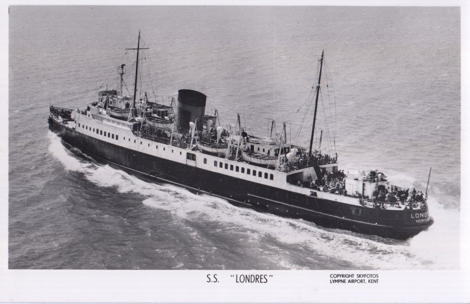 SS Londres Real Photo Old Postcard