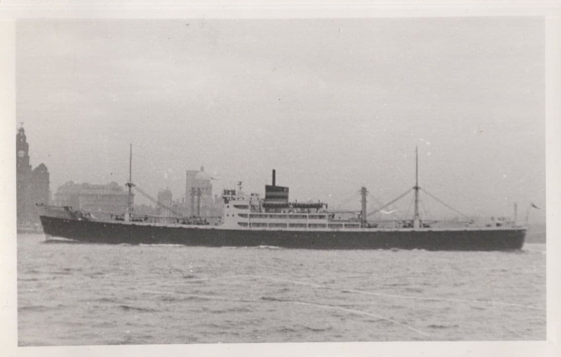 SS Manchester Mariner Military Ship Vintage Rare Photo