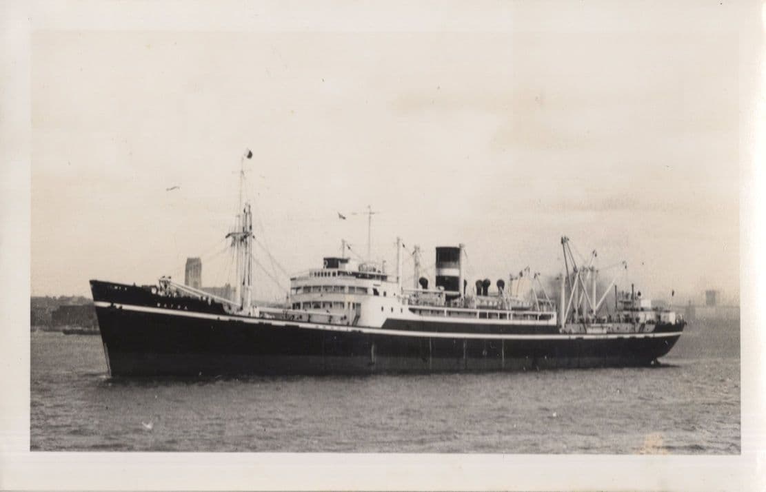 SS Matra III Brocklebank Ship Vintage Rare Photo