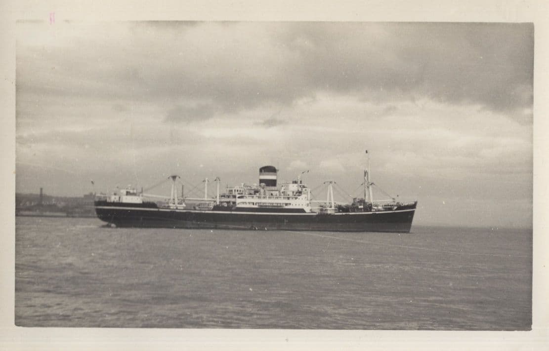 SS Mawana Steam Turbine Cargo Ship Vintage Rare Photo