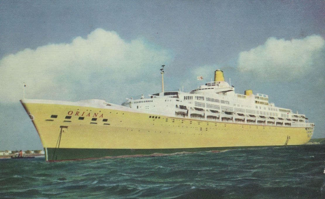 SS Oriana P&O Orient Lines Ship Postcard